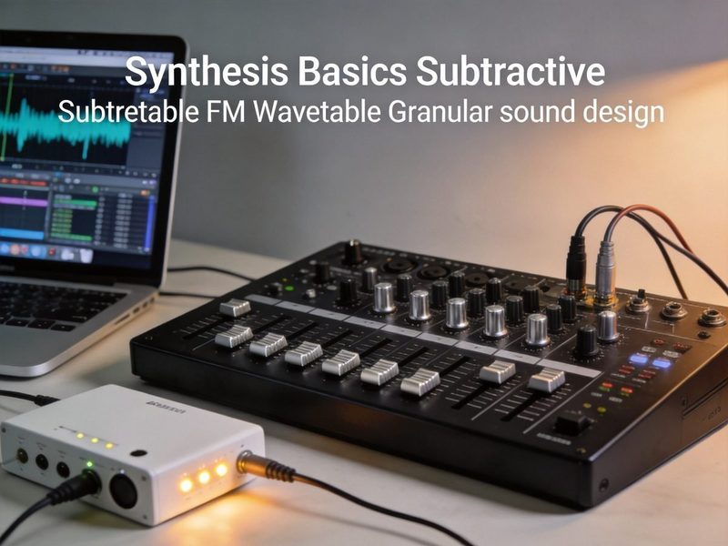Synthesis Basics: Subtractive, FM, Wavetable, and Granular Explained